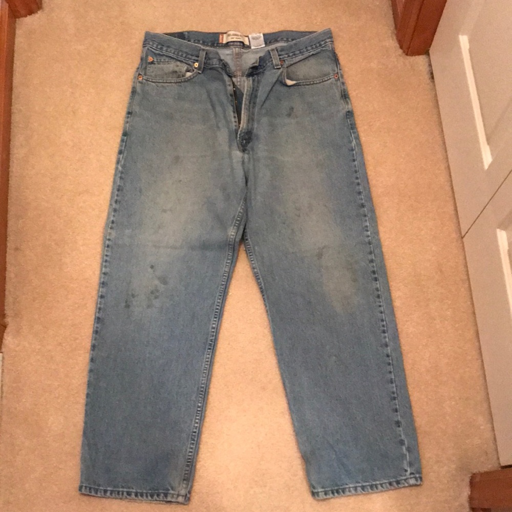 Men’s Old lightly stained Levi jeans